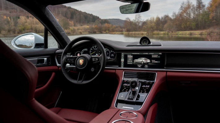 Porsche Panamera Turbo S E-Hybrid 2021. Desktop wallpaper