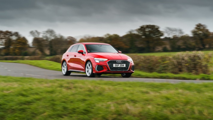Audi A3 Sportback 40 TFSI e UK Version 2021. Desktop wallpaper
