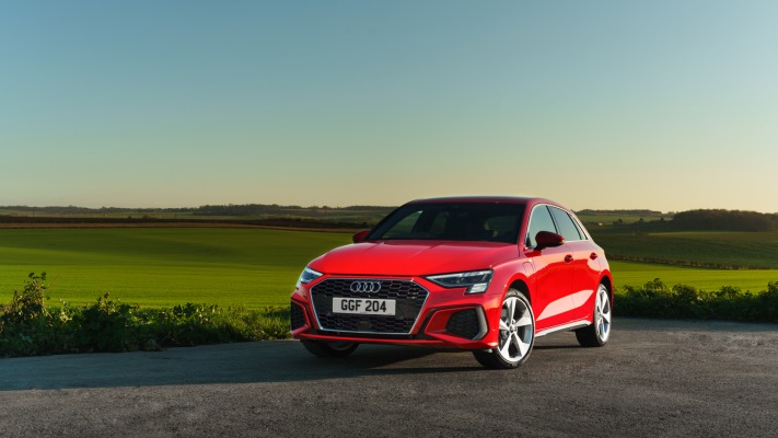 Audi A3 Sportback 40 TFSI e UK Version 2021. Desktop wallpaper