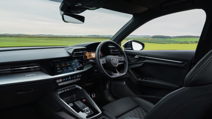 Audi S3 Sedan UK Version 2021. Desktop wallpaper