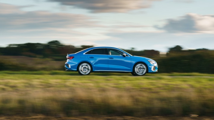 Audi S3 Sedan UK Version 2021. Desktop wallpaper