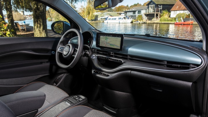 Fiat 500 Cabriolet 2021. Desktop wallpaper
