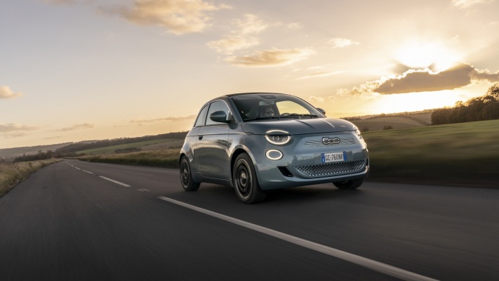 Fiat 500 Cabriolet 2021. Desktop wallpaper