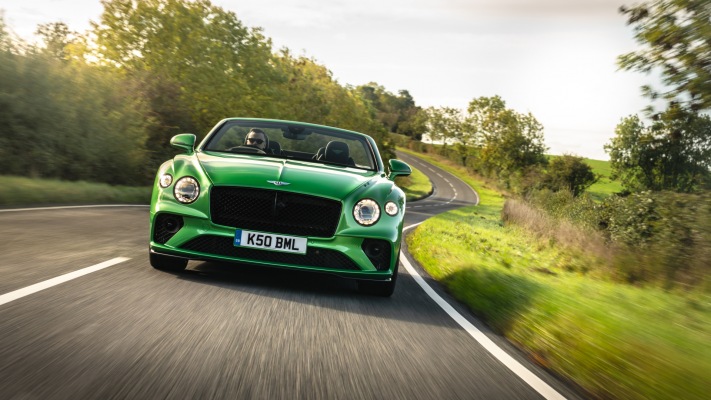 Bentley Continental GT Convertible UK Version 2021. Desktop wallpaper