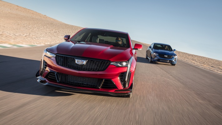Cadillac CT4-V Blackwing 2022. Desktop wallpaper