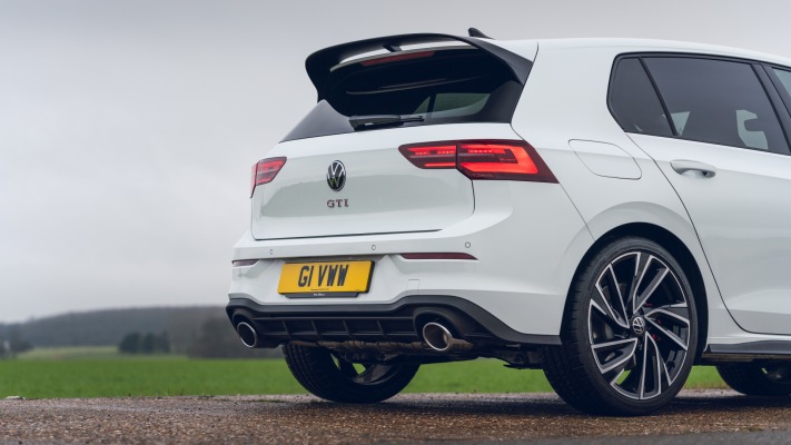 Volkswagen Golf VIII GTI Clubsport UK Version 2021. Desktop wallpaper