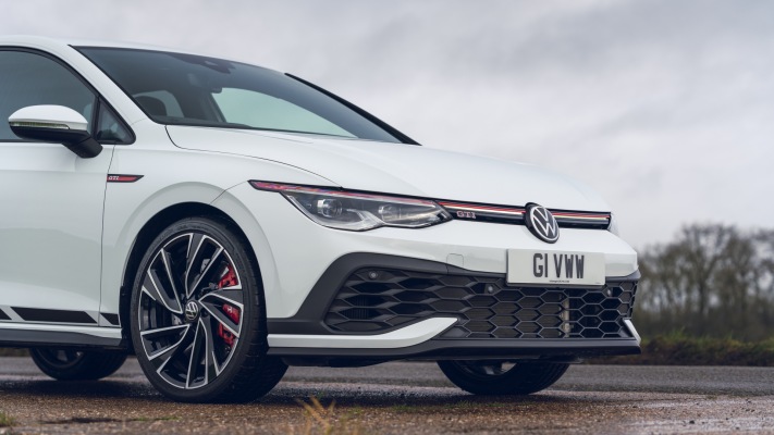 Volkswagen Golf VIII GTI Clubsport UK Version 2021. Desktop wallpaper