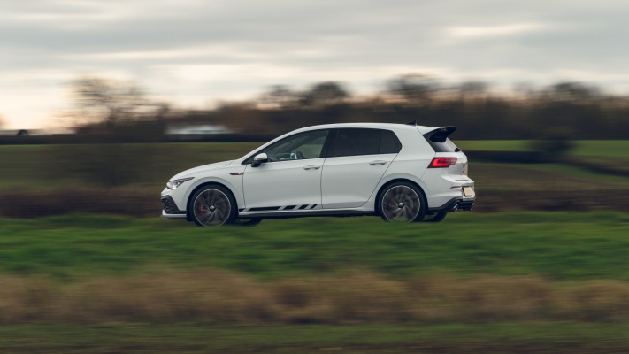 Volkswagen Golf VIII GTI Clubsport UK Version 2021. Desktop wallpaper