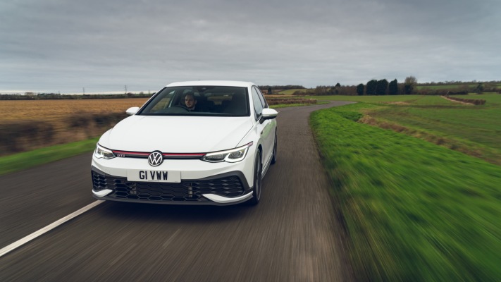 Volkswagen Golf VIII GTI Clubsport UK Version 2021. Desktop wallpaper