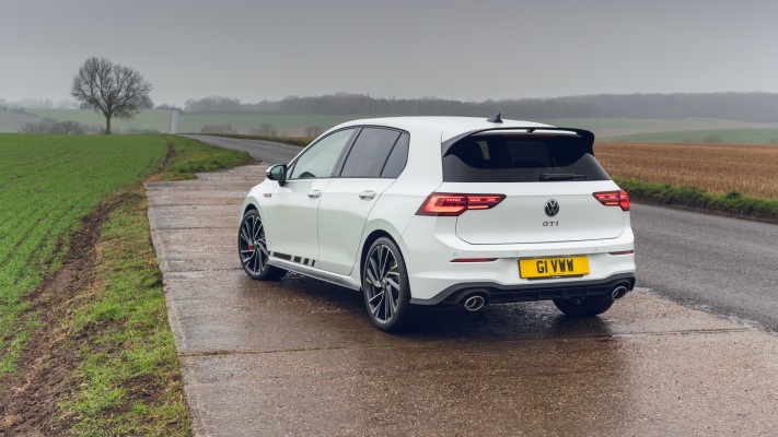 Volkswagen Golf VIII GTI Clubsport UK Version 2021. Desktop wallpaper