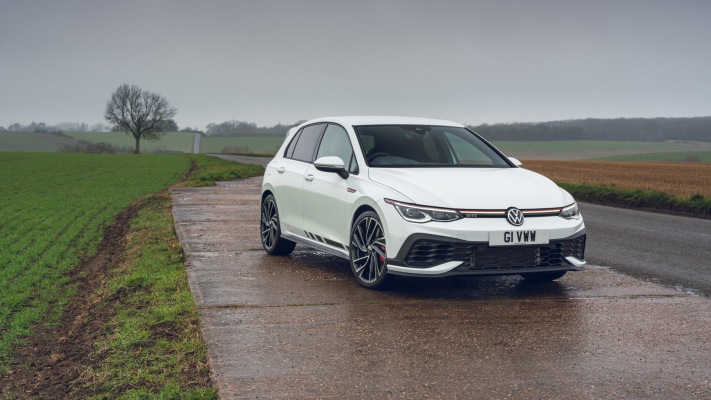 Volkswagen Golf VIII GTI Clubsport UK Version 2021. Desktop wallpaper