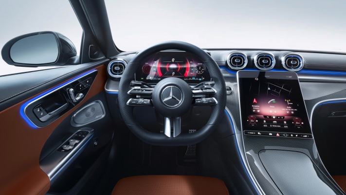 Mercedes-Benz C-Class 2022. Desktop wallpaper