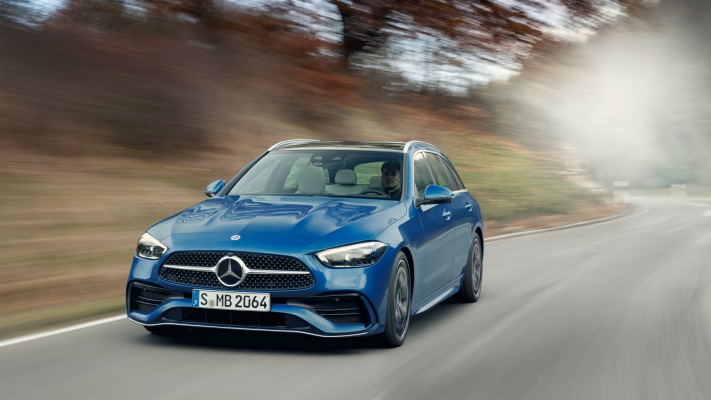Mercedes-Benz C-Class Estate 2022. Desktop wallpaper