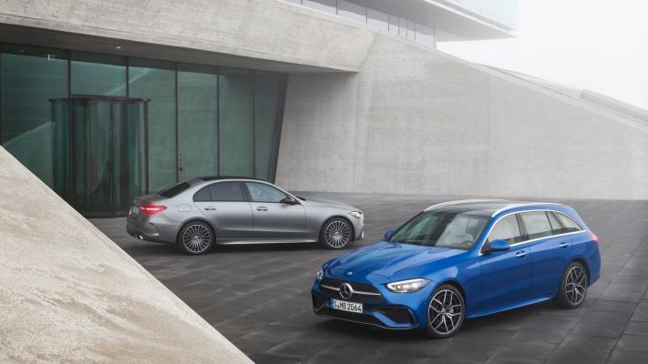 Mercedes-Benz C-Class Estate 2022. Desktop wallpaper
