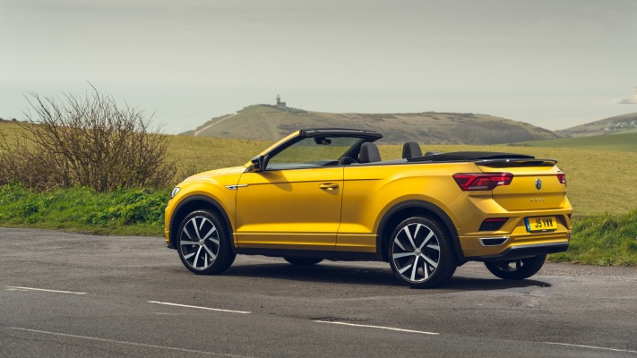 Volkswagen T-Roc Cabriolet R-Line UK Version 2021. Desktop wallpaper