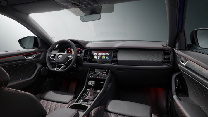 Skoda Kodiaq RS 2021. Desktop wallpaper