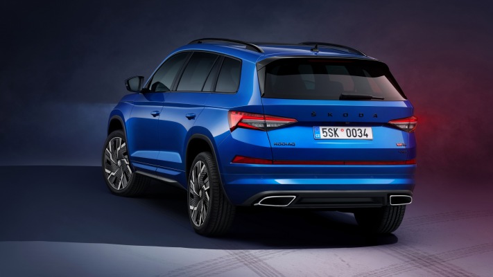 Skoda Kodiaq RS 2021. Desktop wallpaper
