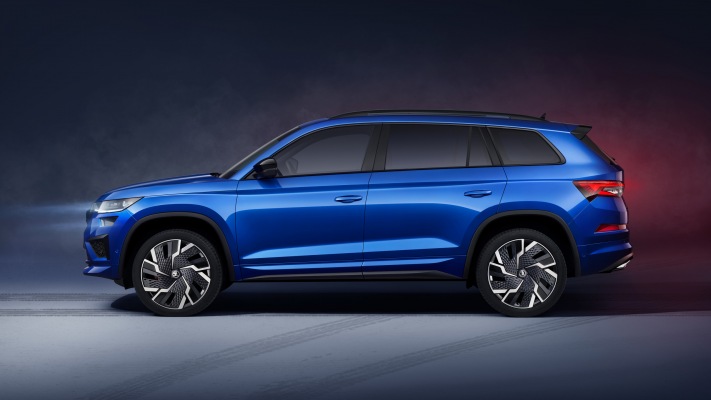 Skoda Kodiaq RS 2021. Desktop wallpaper