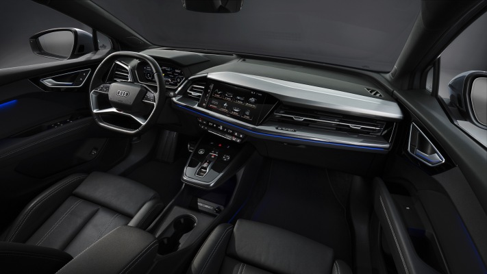 Audi Q4 Sportback e-tron 2022. Desktop wallpaper