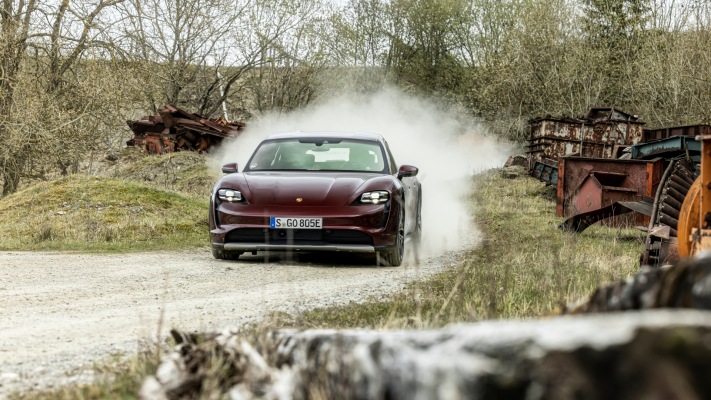 Porsche Taycan 4 Cross Turismo 2022. Desktop wallpaper