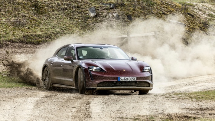 Porsche Taycan 4 Cross Turismo 2022. Desktop wallpaper