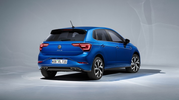 Volkswagen Polo R-Line 2022. Desktop wallpaper