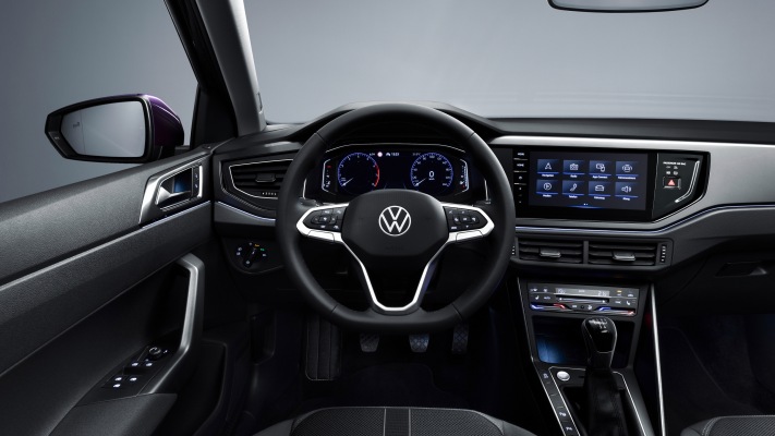Volkswagen Polo Style 2022. Desktop wallpaper