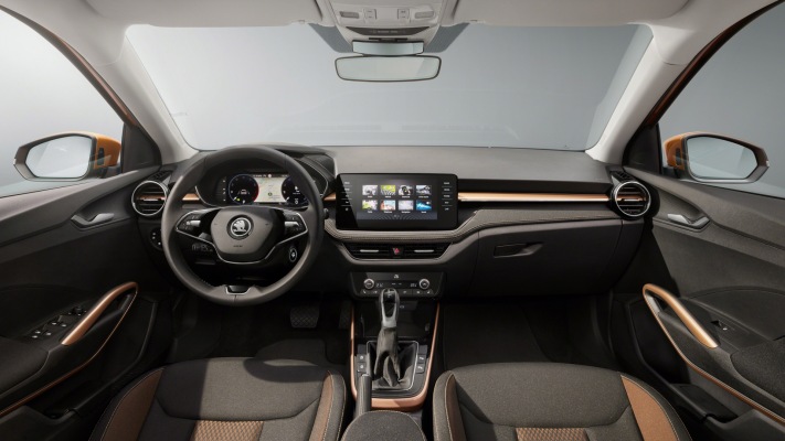 Skoda Fabia 2022. Desktop wallpaper