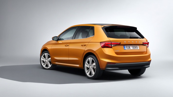 Skoda Fabia 2022. Desktop wallpaper
