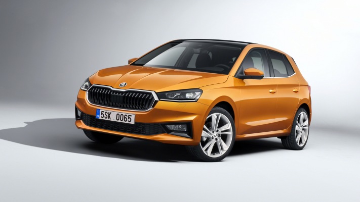 Skoda Fabia 2022. Desktop wallpaper