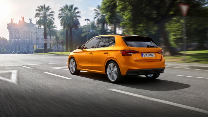 Skoda Fabia 2022. Desktop wallpaper