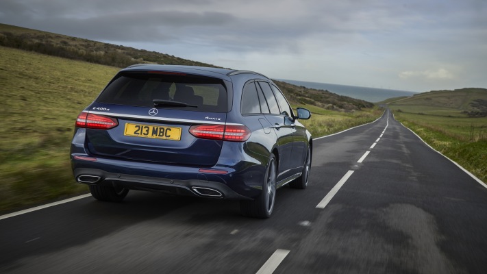 Mercedes-Benz E 400d Estate UK Version 2021. Desktop wallpaper