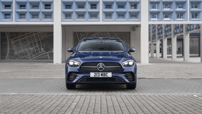 Mercedes-Benz E 400d Estate UK Version 2021. Desktop wallpaper