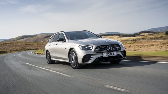 Mercedes-Benz E 300de Estate UK Version 2021. Desktop wallpaper