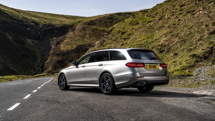 Mercedes-Benz E 300de Estate UK Version 2021. Desktop wallpaper