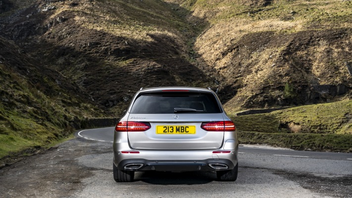 Mercedes-Benz E 300de Estate UK Version 2021. Desktop wallpaper