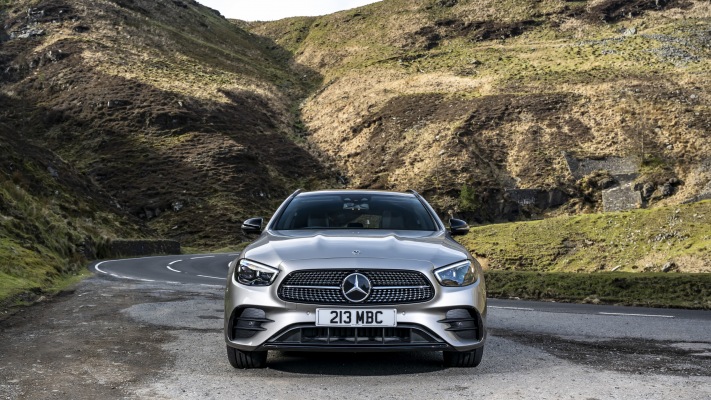 Mercedes-Benz E 300de Estate UK Version 2021. Desktop wallpaper