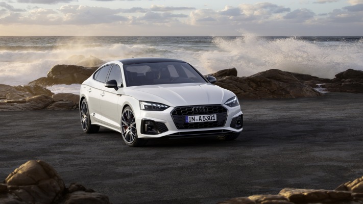 Audi A5 Sportback S-line Competition Plus 2022. Desktop wallpaper