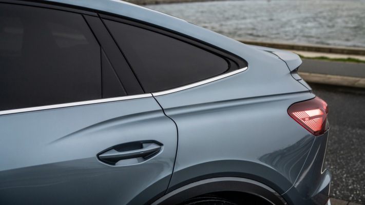 Audi Q4 Sportback 50 e-tron quattro Edition One 2022. Desktop wallpaper
