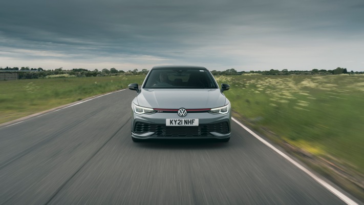Volkswagen Golf VIII GTI Clubsport 45 UK Version 2021. Desktop wallpaper