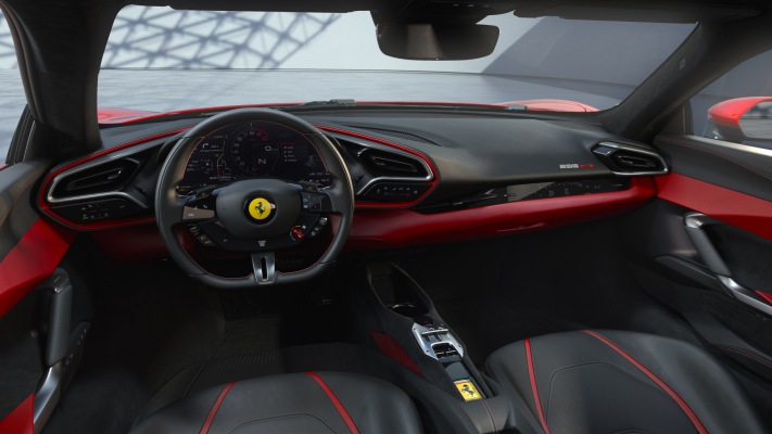 Ferrari 296 GTB 2022. Desktop wallpaper
