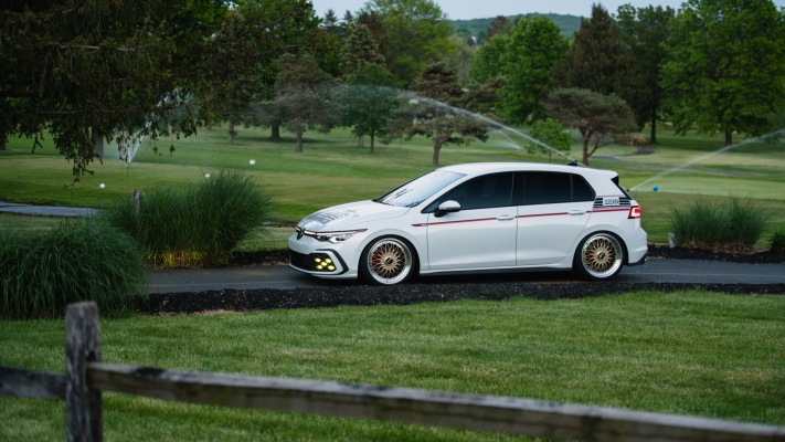 Volkswagen Golf VIII GTI BBS Concept 2021. Desktop wallpaper