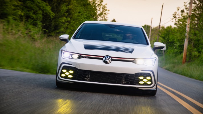Volkswagen Golf VIII GTI BBS Concept 2021. Desktop wallpaper