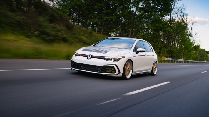 Volkswagen Golf VIII GTI BBS Concept 2021. Desktop wallpaper