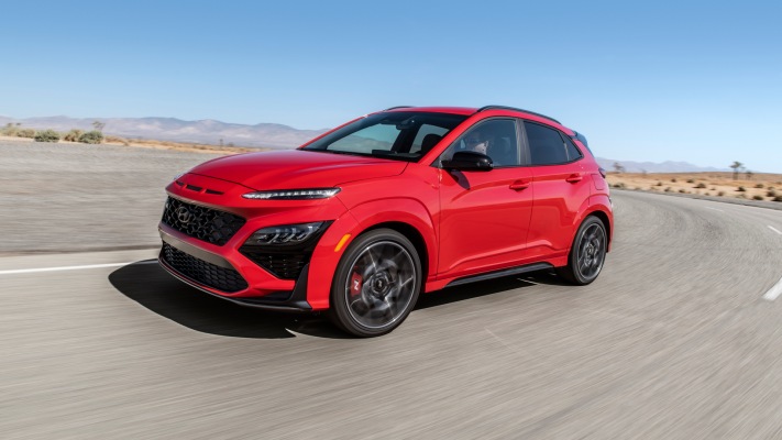 Hyundai Kona N USA Version 2022. Desktop wallpaper