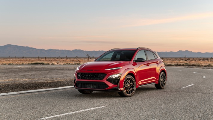 Hyundai Kona N USA Version 2022. Desktop wallpaper
