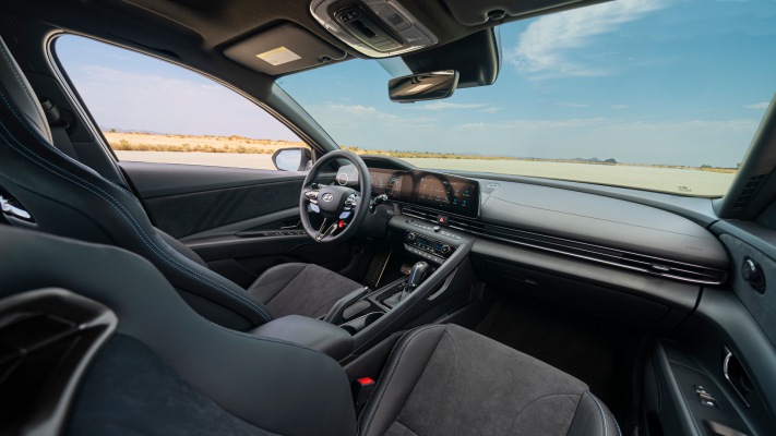 Hyundai Elantra N USA Version 2022. Desktop wallpaper