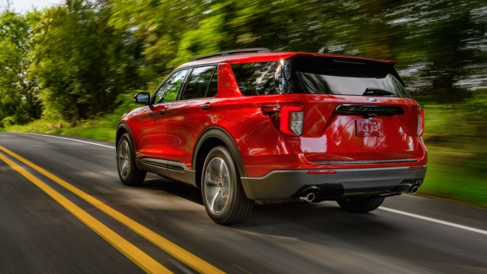 Ford Explorer ST-Line 2022. Desktop wallpaper