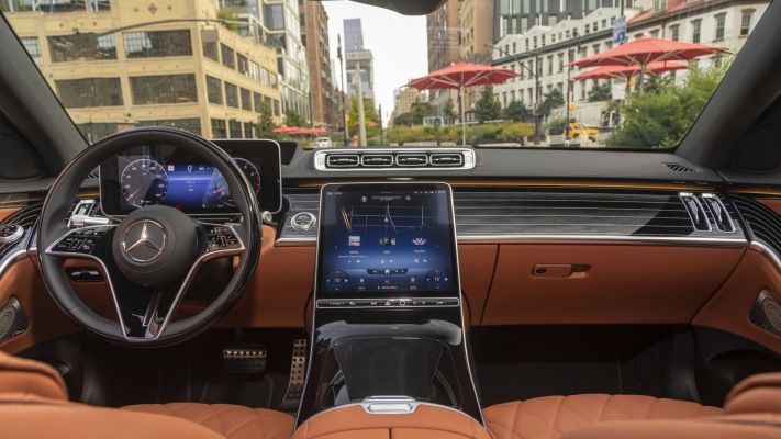 Mercedes-Benz S 500 4MATIC USA Version 2021. Desktop wallpaper