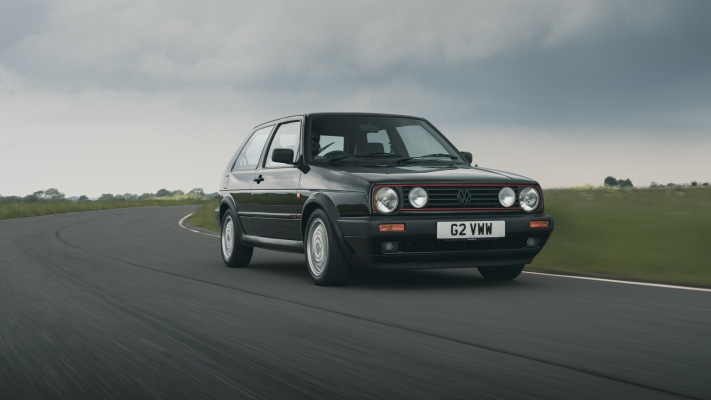 Volkswagen Golf II GTI 3-door UK Version 1983. Desktop wallpaper